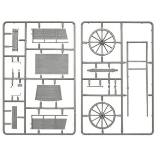 MiniArt Farm Cart with Village Accessories - 1:35