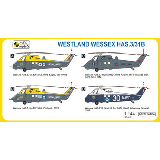 Mark I. Westland Wessex HAS.3/HAS.31B "Anti-submarine Helicopter" - 1:144