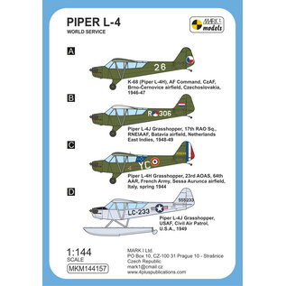 Mark I. Piper L-4 Grasshopper "World Service" - 1:144