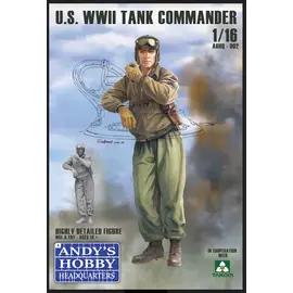 Andy's Hobby Headquarters Andy's Hobby Headquarter -  U.S. WWII Tank Commander - 1:16
