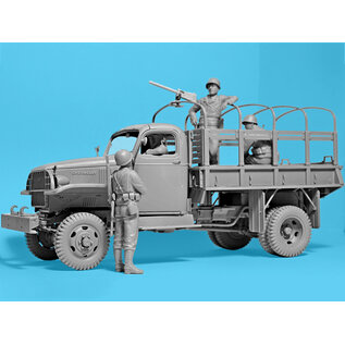 ICM WWII US Military Patrol (G7107 with MG M1919A4) - 1:35