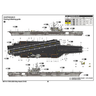 Trumpeter USS Kitty Hwak CV-63 - 1:700