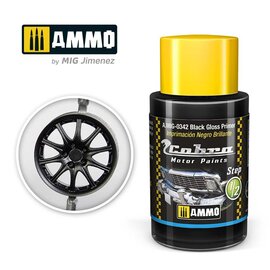 AMMO by MIG AMMO - Cobra Motor Paints - Black Gloss Primer