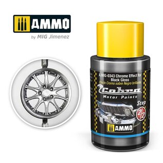 AMMO by MIG Cobra Motor Paints - Chrome Effect for Black Gloss