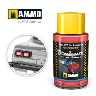 AMMO by MIG Cobra Motor Paints - Red Transparent