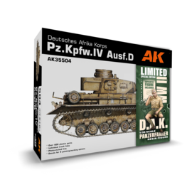 AK Interactive AK Interactive - D.A.K. Pz.Kpfw.IV Ausf.D & Panzerfahrer - Limited Edition - 1:35