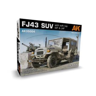 AK Interactive FJ43 SUV with Soft Top IDF & LAF - 1:35