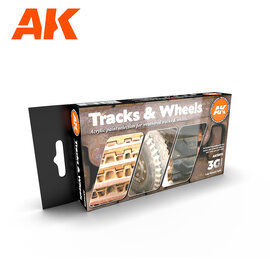 AK Interactive AK Interactive - 3rd Gen. Acryl. Set "Tracks and Wheels"