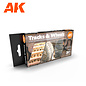 AK Interactive 3rd Gen. Acryl. Set "Tracks and Wheels"