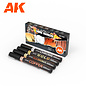 AK Interactive Metallic Liquid Markers - 4 units Set