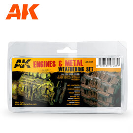 AK Interactive AK Interactive - Engines and Metal Weathering Set