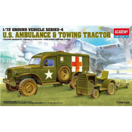 Academy Academy - U.S. Ambulance & Towing Tractor - 1:72