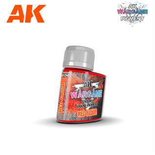 AK Interactive Red Fluor -Battle Ground Enamel Liquid Pigments