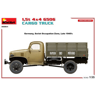 MiniArt 1,5t 4x4 G506 Cargo Truck - 1:35