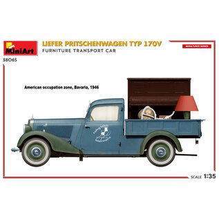 MiniArt Liefer Pritschenwagen Typ 170V - Furniture Transport Car - 1:35