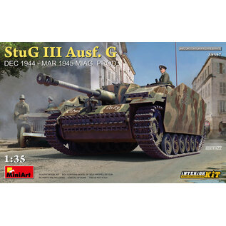 MiniArt StuG III Ausf. G Dec 1944 - Mar 1945 MIAG Production w/ Interior Kit - 1:35