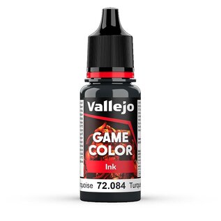 Vallejo Game Ink - 084 Dark Turquoise, 18ml