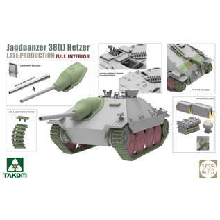 TAKOM Jagdpanzer 38(t) Hetzer Late Production With Full Interior - 1:35