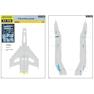 Eduard F-4E Masks for Surface Panels (MENG-Kit) - 1:48