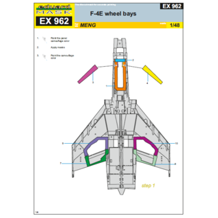 Eduard F-4E Masks for Wheel Bays (MENG-Kit) - 1:48