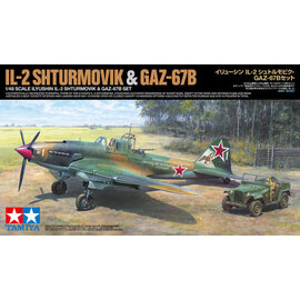 TAMIYA Tamiya - Ilyushin IL-2 Shturmovik & GAZ-67B Set - 1:48