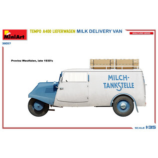 MiniArt Tempo A400 Lieferwagen Milk Delivery Van - 1:35