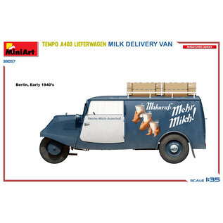 MiniArt Tempo A400 Lieferwagen Milk Delivery Van - 1:35