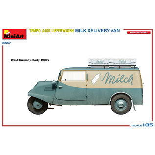 MiniArt Tempo A400 Lieferwagen Milk Delivery Van - 1:35