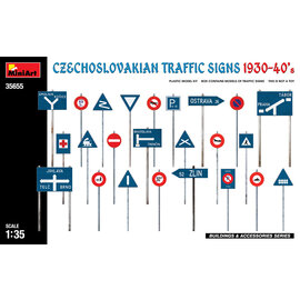 MiniArt MiniArt - Czechoslovakian Traffic Signs 1930-40's - 1:35