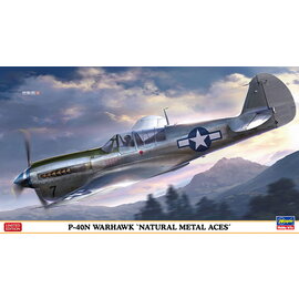 Hasegawa Hasegawa - Curtiss P-40N Warhawk "Natural Metal Aces" - 1:48