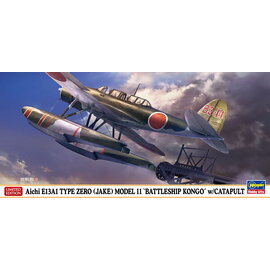 Hasegawa Hasegawa - Aichi E13A1 Type Zero (Jake) Model 11 "Battleship Kongo" w/Catapult - 1:72