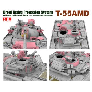 Ryefield Model T-55AMD Drozd APS w/workable track links - 1:35