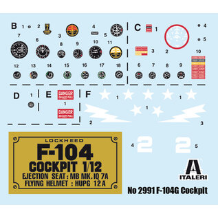 Italeri F-104G Starfighter Cockpit - 1:12