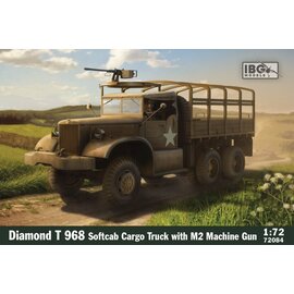 IBG Models IBG - Diamond T 968 Softcab Cargo Truck with M2 Machine Gun - 1:72