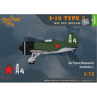 Clear Prop! Polikarpov I-16 Type 5 Early Version - Starter Kit - 1:72