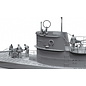 Border Model German Submariners & Commanders (in action) - 6 Pcs. - 1:35