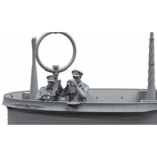 Border Model German Submariners & Commanders (in action) - 6 Pcs. - 1:35