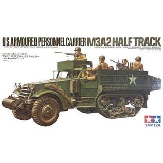 TAMIYA U.S. Armored Personnel Carrier M3A2 Half-Track & 9 Figures - 1:35