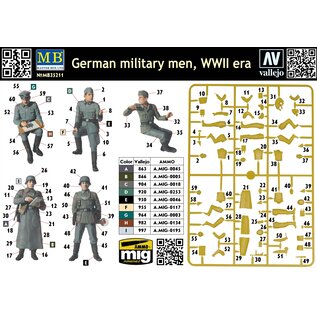 Master Box German military men, WWII era (5 fig.) - 1:35