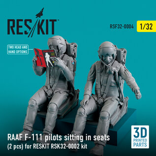 RESKIT RAAF F-111 pilots sitting in seats - 1:32