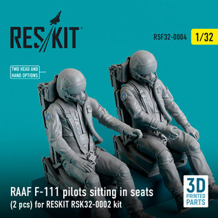 RESKIT RAAF F-111 pilots sitting in seats - 1:32