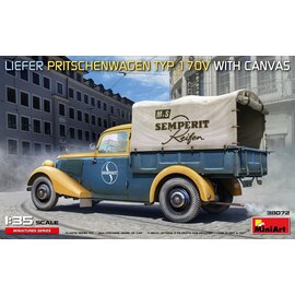 MiniArt MiniArt - Liefer Pritschenwagen Typ 170V with Canvas - 1:35