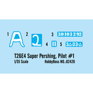 HobbyBoss T26E4 Super Pershing Pilot #1 - 1:35