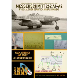 1ManArmy 1ManArmy - Messerschmitt Me 262A1/2 - Airbrush Paint Masks - 1:32