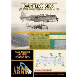 1ManArmy 1ManArmy - Douglas SBD-5 Dauntless - Airbrush Paint Masks - 1:32