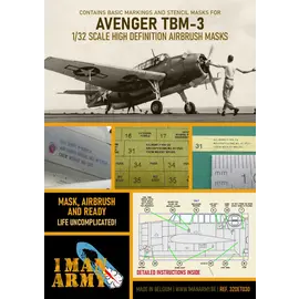 1ManArmy 1ManArmy - Grumman TBM-3 Avenger - Airbrush Paint Masks - 1:32