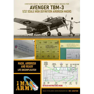 1ManArmy Grumman TBM-3 Avenger - Airbrush Paint Masks - 1:32