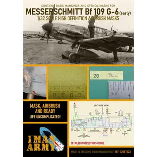 1ManArmy Messerschmitt Bf 109G-6 (early) - Airbrush Paint Masks - 1:32