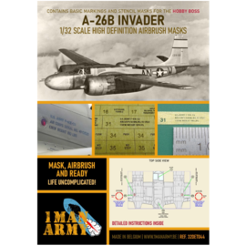 1ManArmy 1ManArmy - Douglas A-26B Invader - Airbrush Paint Masks - 1:32