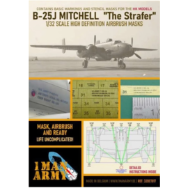 1ManArmy 1ManArmy - North-American B-25J Mitchell "The Strafer" - Airbrush Paint Masks - 1:32